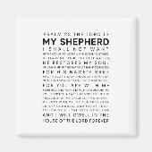 Psalm 23 De Heer is mijn Shepherd Magneet (Voorkant)