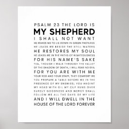 Psalm 23 De Heer is mijn Shepherd Poster
