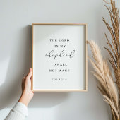 Psalm 23 De Heer is mijn Shepherd Poster
