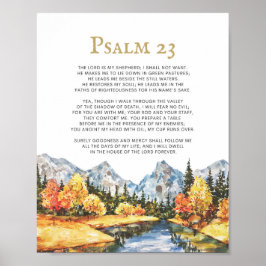 Psalm 23 De Heer is mijn Shepherd Poster