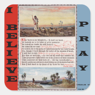 Psalm 23 De Heer is mijn Shepherd Sticker