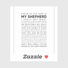 Psalm 23 De Heer is mijn Shepherd Sticker