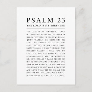 Psalm 23 De Heere is mijn Herder Briefkaart