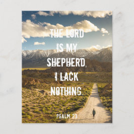 Psalm 23 De HEERE is mijn herder, Schriftposter Flyer