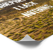 Psalm 23 De LORD is mijn herder, Manuscript Poster (Hoek)