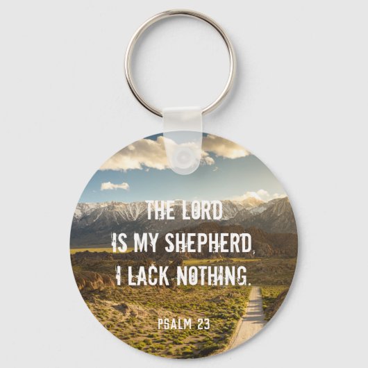 Psalm 23 De LORD is mijn herder, Manuscript Sleutelhanger (Voorkant)