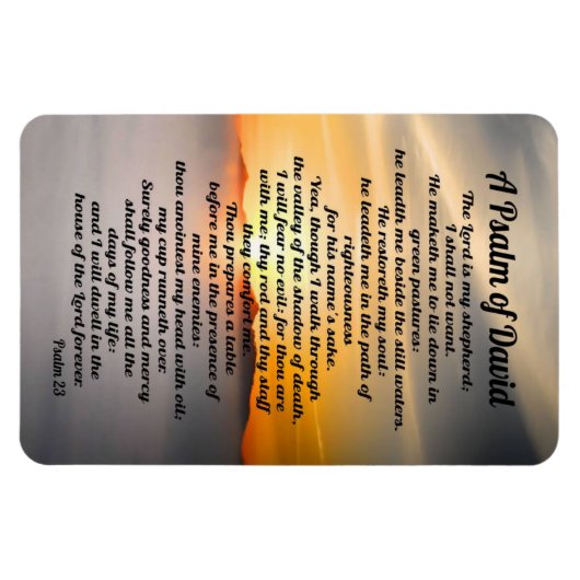 Psalm 23: Een psalm van David Magneet (Horizontaal)