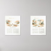Psalm 23 en Psalm 121 Waterverf Art Print Set (Voorkant)