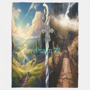 psalm 23 fleece deken