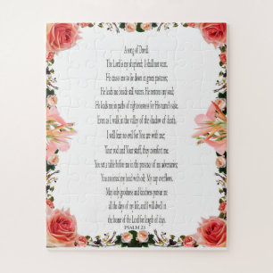 Psalm 23, Floral Border 56 stuks Easy Puzzle Legpuzzel
