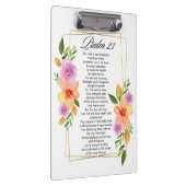 Psalm 23 Floral Geometric Frame Klembord (Rechts)