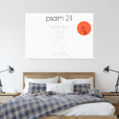 psalm 23 gebed canvas afdruk (Insitu (Slaapkamer))
