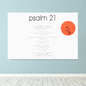 psalm 23 gebed canvas afdruk (Insitu (Houten vloer))