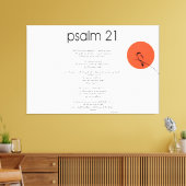psalm 23 gebed canvas afdruk (Insitu (Woonkamer))