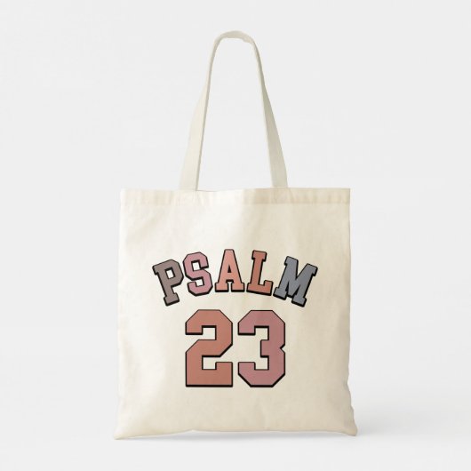 Psalm 23 Geloofsgebaseerd Inspirerend Tote Bag (Achterkant)