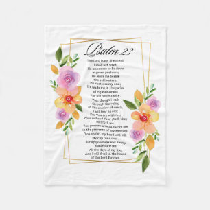 Psalm 23 Geometrisch Lijst Fleece Deken