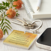Psalm 23 gepersonaliseerde sleutelhanger (Voorkant Rechts)