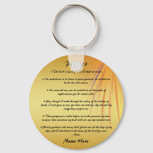Psalm 23 gepersonaliseerde sleutelhanger