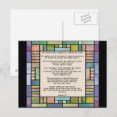 Psalm 23 Glas in lood Briefkaart (Voorkant / Achterkant)