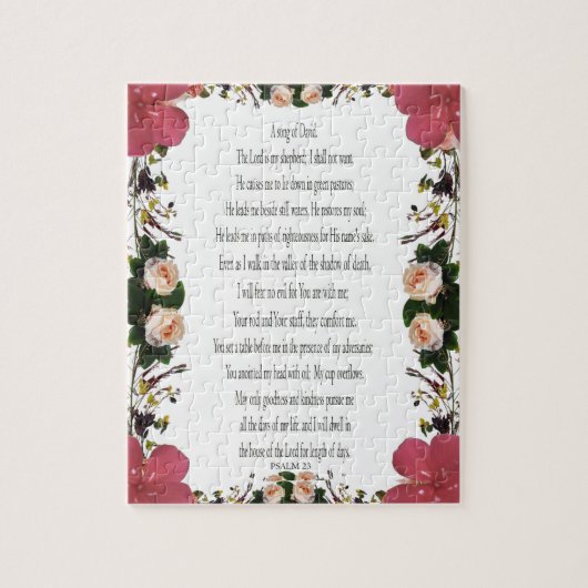 Psalm 23, gloeiend Lijst 110 stukken - uitdagend Legpuzzel (Verticaal)