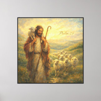 Psalm 23 Goede Herder Canvas Afdruk