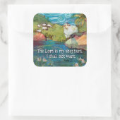 Psalm 23, Heer is mijn Shepherd sticker (Tas)