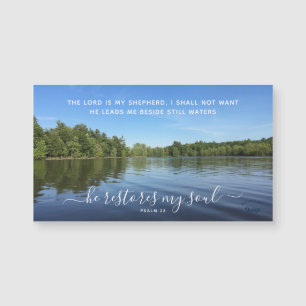 Psalm 23 Inspirerende Landscape Fotografie Magnet