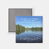 Psalm 23 Inspirerende Landscape Fotografie Magnet Magneet (Voorkant / Achterkant)