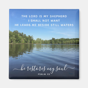 Psalm 23 Inspirerende Landscape Fotografie Magnet Magneet