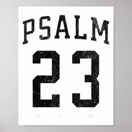 Psalm 23 Jersey Poster (Voorkant)