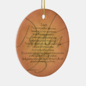 Psalm 23 KJV Christelijke Bijbelverse Keramisch Ornament (Rechts)