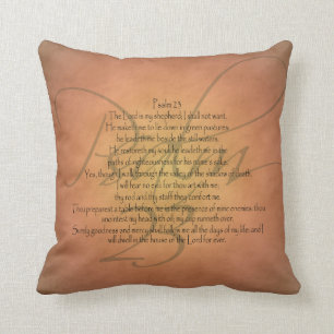Psalm 23 KJV Christelijke Bijbelverse Kussen
