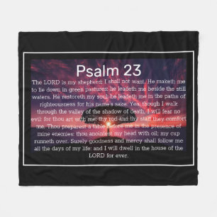 Psalm 23 KJV Christelijke deken