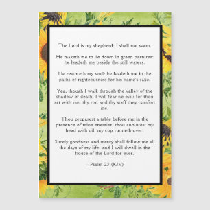 Psalm 23 Lord is My Shepherd Sunflower