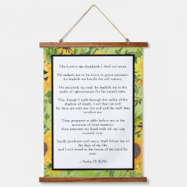 Psalm 23 Lord is My Shepherd Sunflower Hangend Wandkleed