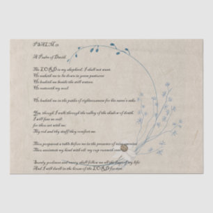Psalm 23 Lord's Prayer Wildflower Weefpapier Tissuepapier
