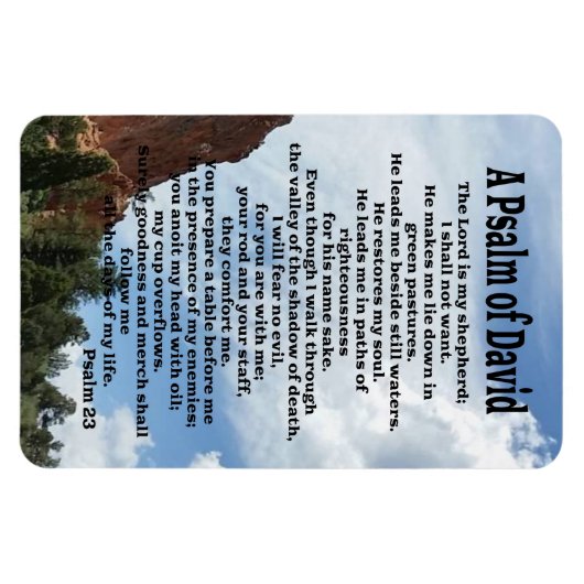 psalm 23 magneet (Horizontaal)