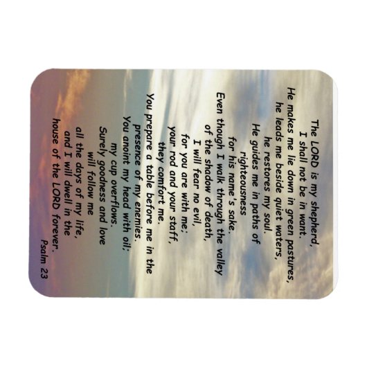 psalm 23 magneet (Horizontaal)