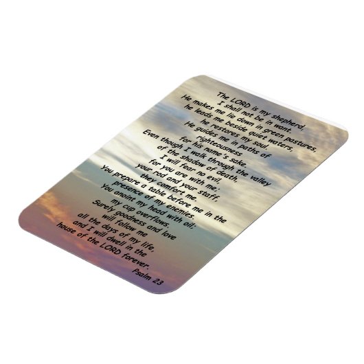 psalm 23 magneet (Linkerzijde)