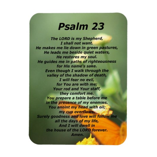 psalm 23 magneet (Verticaal)