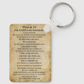 Psalm 23  { NHEB version.} Sleutelhanger (Achterkant)