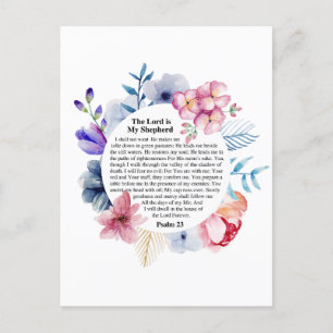 Psalm 23 NKJV De Heer is Mijn Herder Briefkaart