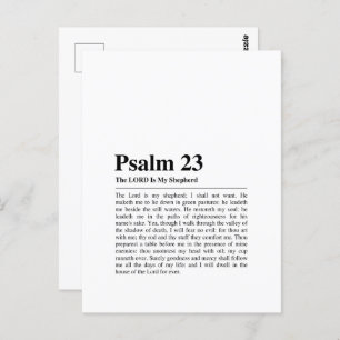 Psalm 23 NKJV De Heer is Mijn Herder Briefkaart