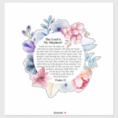 Psalm 23 NKJV De Heer is Mijn Herder Sticker (Vel)