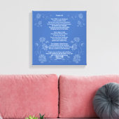 Psalm 23 NLT Canvas Afdruk (Insitu (Woonkamer))