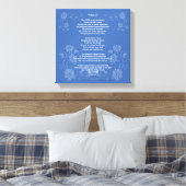 Psalm 23 NLT Canvas Afdruk (Insitu (Slaapkamer))