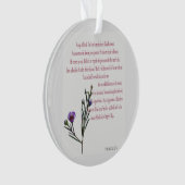Psalm 23, Ornament van de Paarse Floral Circle (voorkant)
