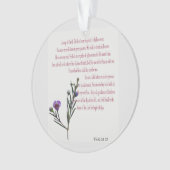 Psalm 23, Ornament van de Paarse Floral Circle (voorkant)