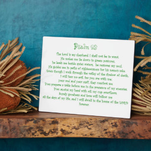 Psalm 23 Plaquette Fotoplaat