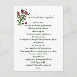 Psalm 23 Post Kaart